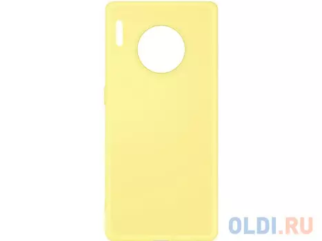 Силиконовый чехол с микрофиброй для Huawei Mate 30 Pro DF hwOriginal-06 (yellow)