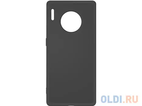 Силиконовый чехол с микрофиброй для Huawei Mate 30 Pro DF hwOriginal-06 (black)