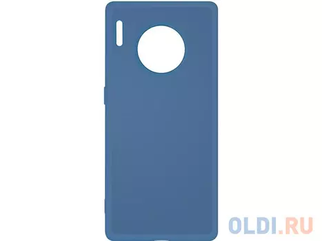 Силиконовый чехол с микрофиброй для Huawei Mate 30 Pro DF hwOriginal-06 (blue)