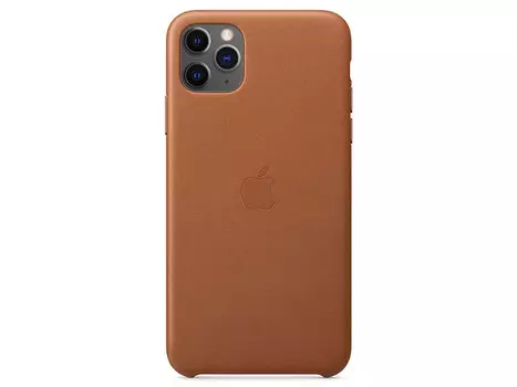 Чехол-накладка для iPhone 11 Pro Max Apple Leather Case Saddle Brown клип-кейс, кожа