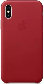 Чехол-накладка для iPhone XS Apple Leather Case MRWK2ZM/A Red клип-кейс, кожа