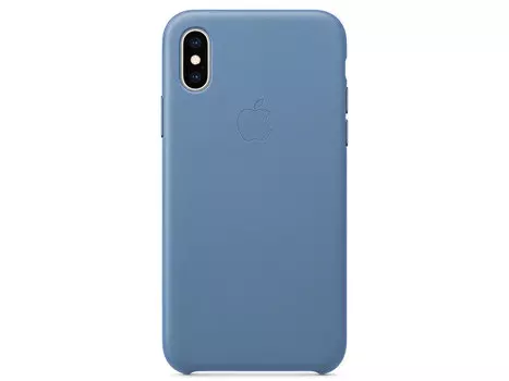 Чехол-накладка для iPhone XS Apple Leather Case Cornflower клип-кейс, кожа