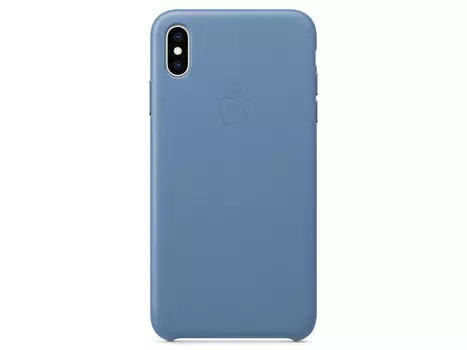 Чехол-накладка для iPhone XS Max Apple Leather Case Cornflower клип-кейс, кожа