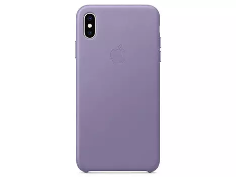 Чехол-накладка для iPhone XS Max Apple Leather Case Lilac клип-кейс, кожа