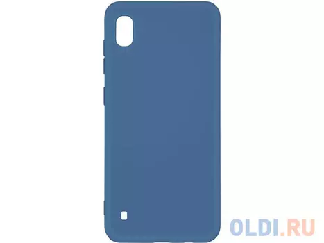 Силиконовый чехол с микрофиброй для Samsung Galaxy A10 DF sOriginal-01 (blue)