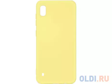 Силиконовый чехол с микрофиброй для Samsung Galaxy A10 DF sOriginal-01 (yellow)