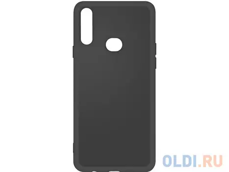 Силиконовый чехол с микрофиброй для Samsung Galaxy A10s DF sOriginal-04 (black)