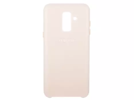 Чехол-накладка для Samsung Galaxy A6+ 2018 Samsung Dual Layer Cover Gold клип-кейс, полиуретан, поликарбонат