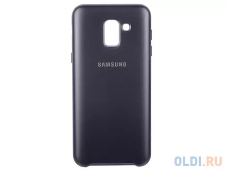 Чехол (клип-кейс) Samsung для Samsung Galaxy J6 (2018) Dual Layer Cover черный (EF-PJ600CBEGRU)