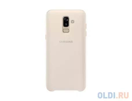 Чехол (клип-кейс) Samsung для Samsung Galaxy J8 (2018) Dual Layer Cover золотистый (EF-PJ810CFEGRU)