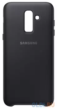 Чехол (клип-кейс) Samsung для Samsung Galaxy J8 (2018) Dual Layer Cover черный (EF-PJ810CBEGRU)