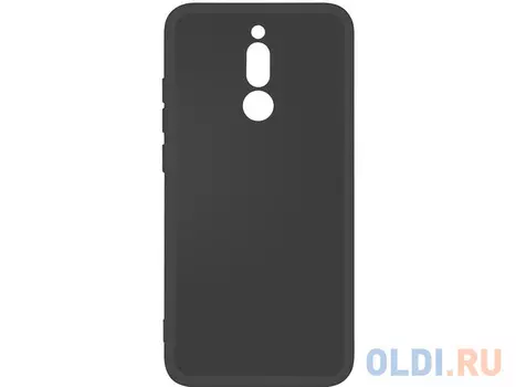Силиконовый чехол с микрофиброй для Xiaomi Redmi 8 DF xiOriginal-05 (black)