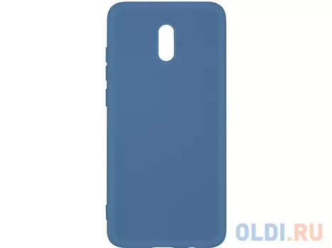 Силиконовый чехол с микрофиброй для Xiaomi Redmi 8A DF xiOriginal-04 (blue)