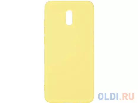 Силиконовый чехол с микрофиброй для Xiaomi Redmi 8A DF xiOriginal-04 (yellow)