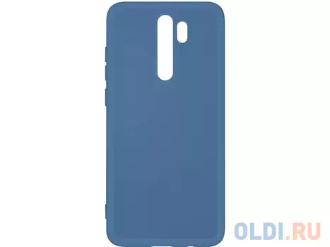 Силиконовый чехол с микрофиброй для Xiaomi Redmi Note 8 Pro DF xiOriginal-03 (blue)
