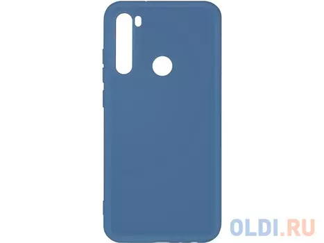 Силиконовый чехол с микрофиброй для Xiaomi Redmi Note 8 DF xiOriginal-02 (blue)