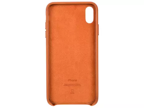Чехол-накладка iPhone XS Max Apple Leather Case Saddle Brown клип-кейс, кожа