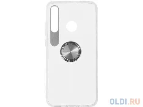 Чехол с кольцом-держателем для Huawei Honor 10i DF hwTRing-02 (silver)