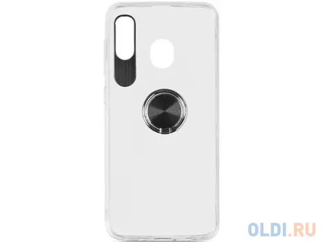 Чехол с кольцом-держателем для Samsung Galaxy A20/A30 DF sTRing-02 (black)