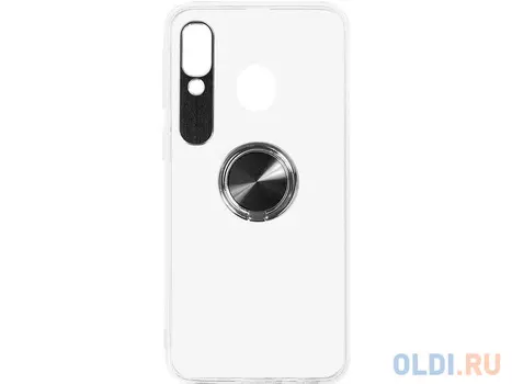 Чехол с кольцом-держателем для Samsung Galaxy A40 DF sTRing-03 (black)