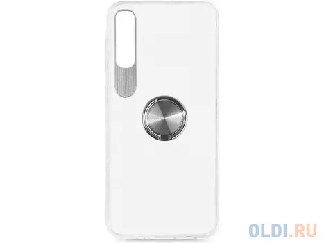 Чехол с кольцом-держателем для Samsung Galaxy A50 DF sTRing-04 (silver)