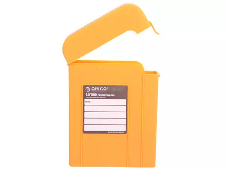 Чехол жесткий для HDD ORICO PHI-35-OR, PP пластик, влагозащита, желтый, 162 x 114 x 36 мм