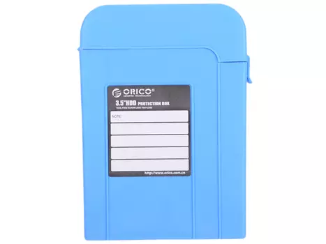 Чехол жесткий для HDD/SSD 3.5" ORICO PHI-35-BL, PP пластик,влагозащита, 162 x 114 x 36 мм, синий