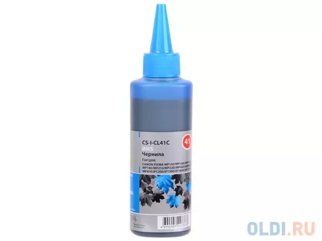 Чернила Cactus CS-CL41 для Canon PIXMA MP150/ MP160/ MP170/ MP180/ MP210/ MP220 100мл голубой