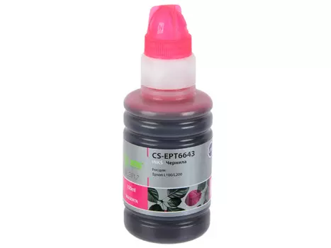 Чернила Cactus CS-EPT6643 для Epson L100 100 мл пурпурный
