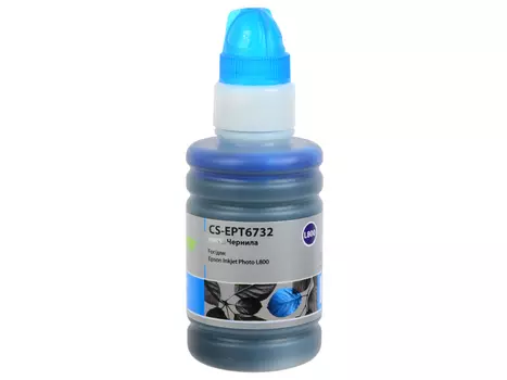 Чернила Cactus CS-EPT6732 голубой (cyan) 100 мл для Epson L800, L810, L850, L1800
