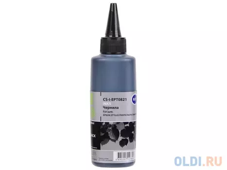 Чернила Cactus CS-I-EPT0821 для Epson Stylus Photo R270/290/RX590 100мл черный