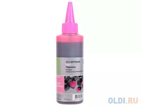 Чернила Cactus CS-I-EPT0826 для Epson Stylus Photo R270/290/RX59 100 мл светло-пурпурный