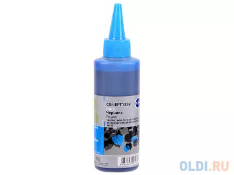 Чернила Cactus CS-I-EPT1292 для Epson Stylus Office B42/BX305/BX305F/BX320/BX525 100мл голубой