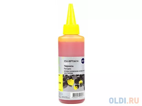 Чернила Cactus CS-I-EPT2614 для Epson ExpIession Home XP-600/605/700/800 100мл желтый