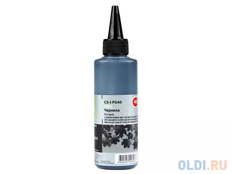 Чернила Cactus CS-I-PG40 для Canon Pixma MP150/MP160/MP170/MP180/MP210 100мл черный
