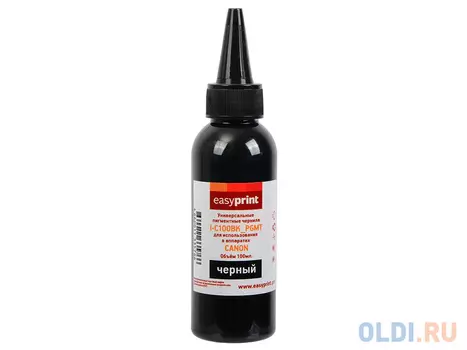 Чернила EasyPrint I-C100BK_PGMT универсальные пигментные для Canon (100мл.) чёрный