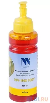 Чернила NV-INK100 Yellow универсальные на водной основе для аппаратов HP (100 ml) (Китай)