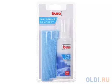 Чистящий набор Buro BU-S/MF для экранов и оптики, блистер/микрофибра/спрей 100мл