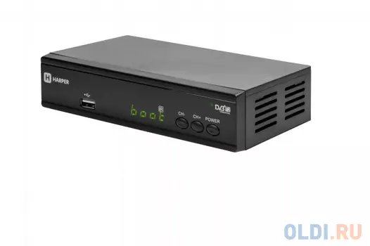Цифровой телевизионный DVB-T2 ресивер HARPER HDT2-2030 экран, черный,Full HD, DVB-T, DVB-T2