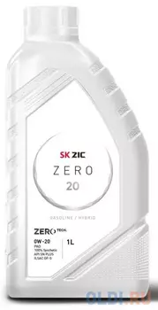 Cинтетическое моторное масло ZIC Zero 20 0W20 1 л