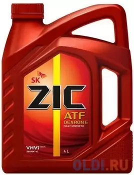 Cинтетическое трансмиссионное масло ZIC ATF Dexron 6 4 л