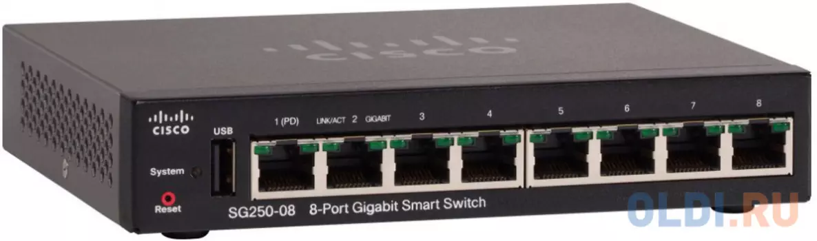 Cisco SB SG250-08-K9-EU Коммутатор 8-Port Gigabit Smart Switch