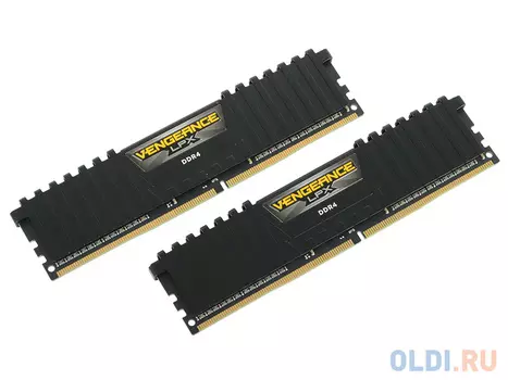 Оперативная память для компьютера Corsair CMK16GX4M2A2666C16 DIMM 16Gb DDR4 2666 MHz CMK16GX4M2A2666C16