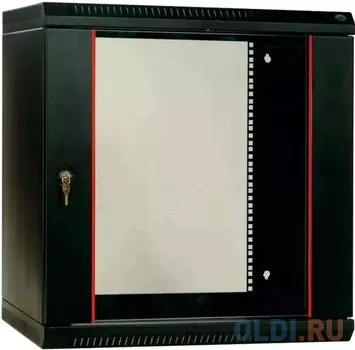 ЦМО Шкаф телеком. настенный разборный 18U (600х520) дверь стекло,цвет черный (ШРН-Э-18.500-9005)