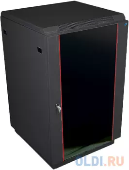 ЦМО Шкаф телекоммуникационный напольный 22U (600x600) дверь стекло, цвет чёрный (ШТК-М-22.6.6-1ААА-9005) (2 места)