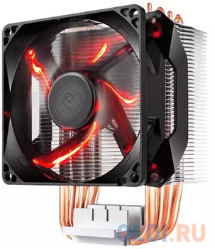 Cooler Master Hyper H410R, 600-2000 RPM, 100W, 4-pin, Red LED fan, Full Socket Support