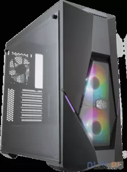 Cooler Master MasterBox K500, 2xUSB3.0, 2xARGB fan, 1x120fan, Tempered glass side panel, w/o PSU, Black, ATX