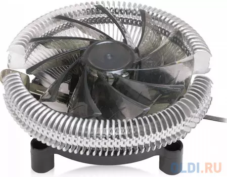 CROWN Кулер для процессора CM-S1250TPWM ( Универсальный сокет для Intel и AMD, безвинтовое крепление, TDP 125 Ватт, коннектор 4 pin,PWM, Высота 53мм, Гидродинамическии? подшипник,Размер: 122*122*53мм