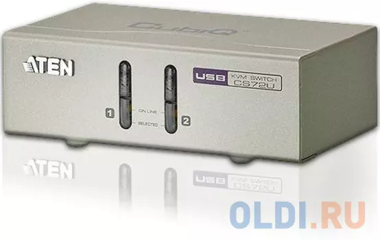 CUBIQ 2 PORT USB KVM SWITCH W/1.2M CABLE