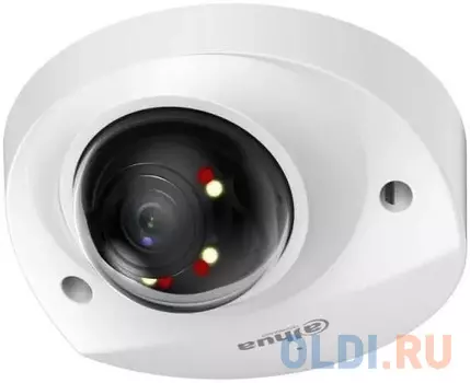 DAHUA DH-IPC-HDBW2249FP-AS-IL-0280B Уличная мини-купольная IP-видеокамера SmartDualLight 2Мп, 1/2.8” CMOS, объектив 2.8мм, видеоаналитика, микрофон, И